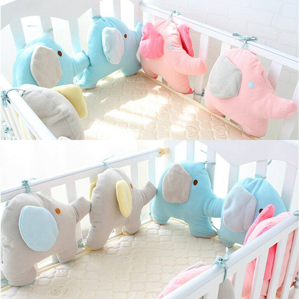 Baby Crib Bumpers, Breathable Nursery Bumper Pads 6 Pieces, Bed Protector Sofa