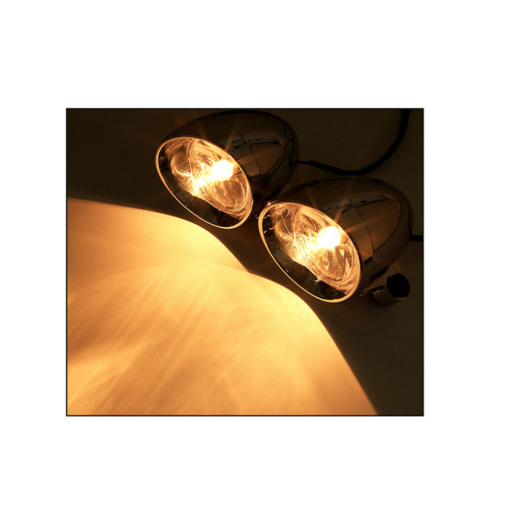 10W 12V Universal Motorbike Headlight Retro  Fog Light Auxiliary Light