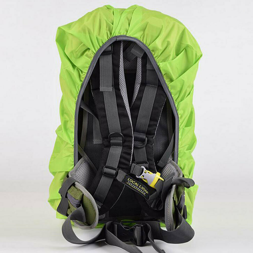 3X Waterproof Outdoor Camping Hiking Backpack Bag Dust Rain Cover Green