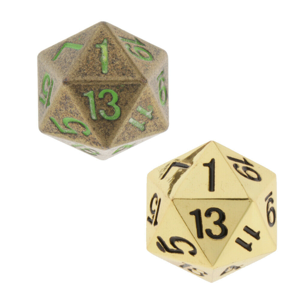 1pc Dice D20 Twenty Sided 22mm 0.87inch Glow in the Dark Numbers Number 1-20