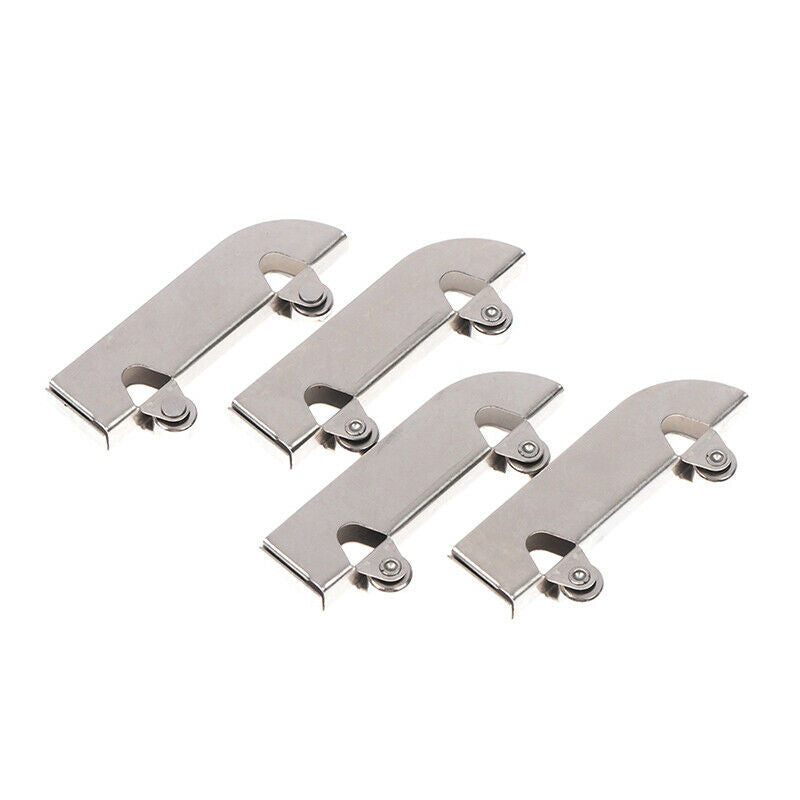 4pc Iron Pulley 5mm Glass Sliding Door Wheel Clamp Track Roller Run WLDFAU