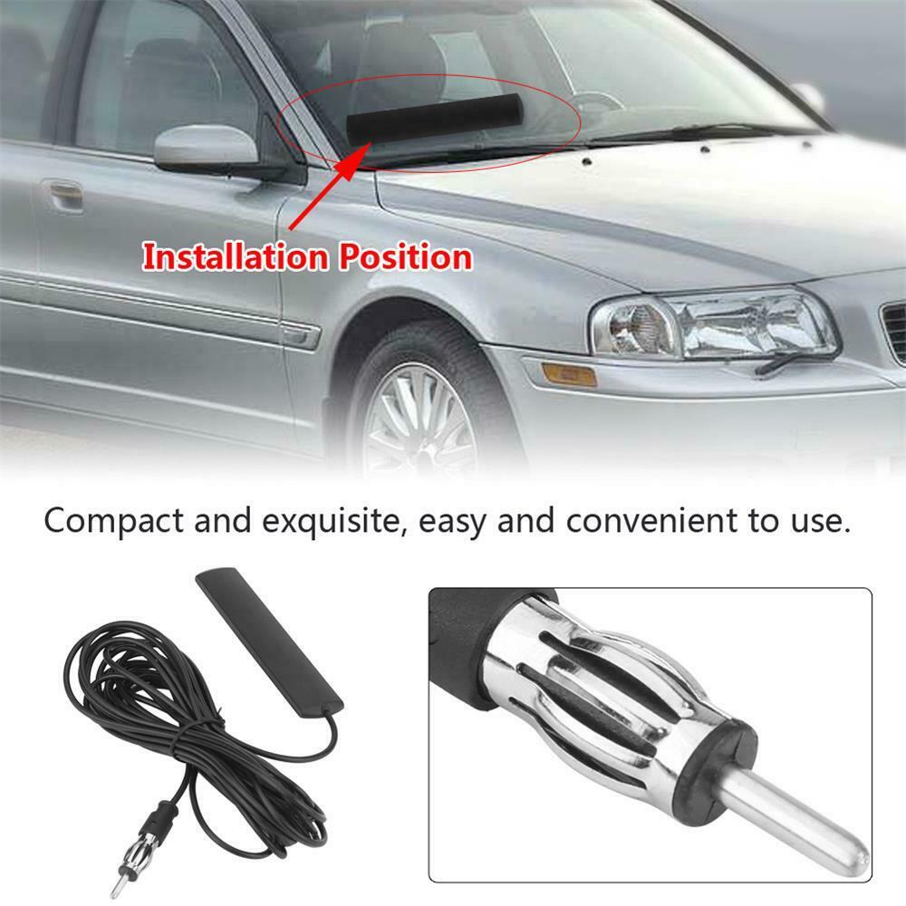 Auto Car Stereo Antenna  AM FM Radio Hidden Stealth Stable Signal Amplifier NEW