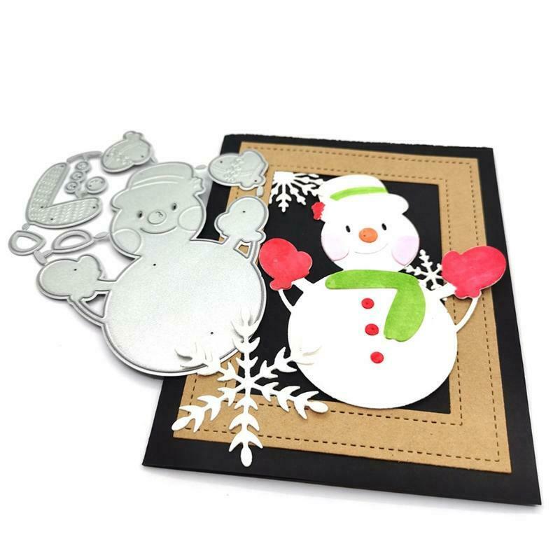 Christmas Cute Big Snowman Carbon Steel Cutting Dies DIY Scrapbooking Photo
