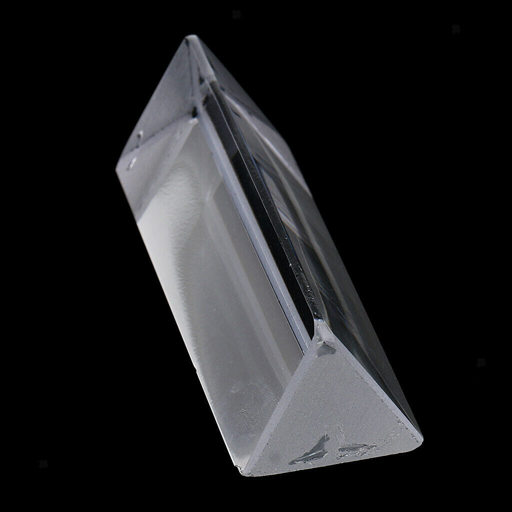 3 inch Triangular Prism Teaching Optical Glass Physics Education