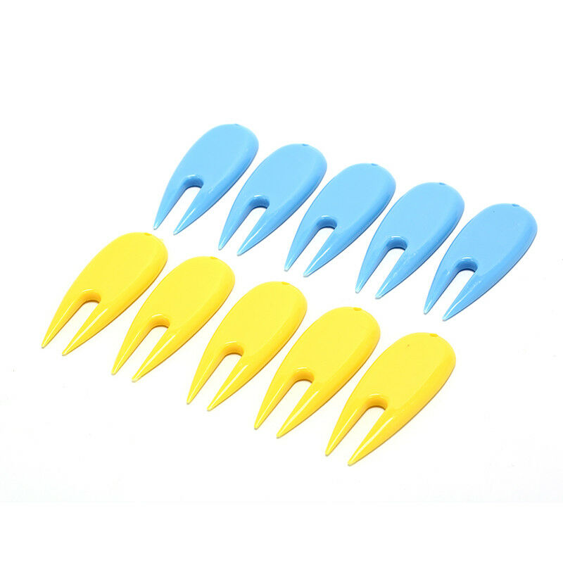 plastic golf pitch repair divot tool golf ball score marker fork random co.l8
