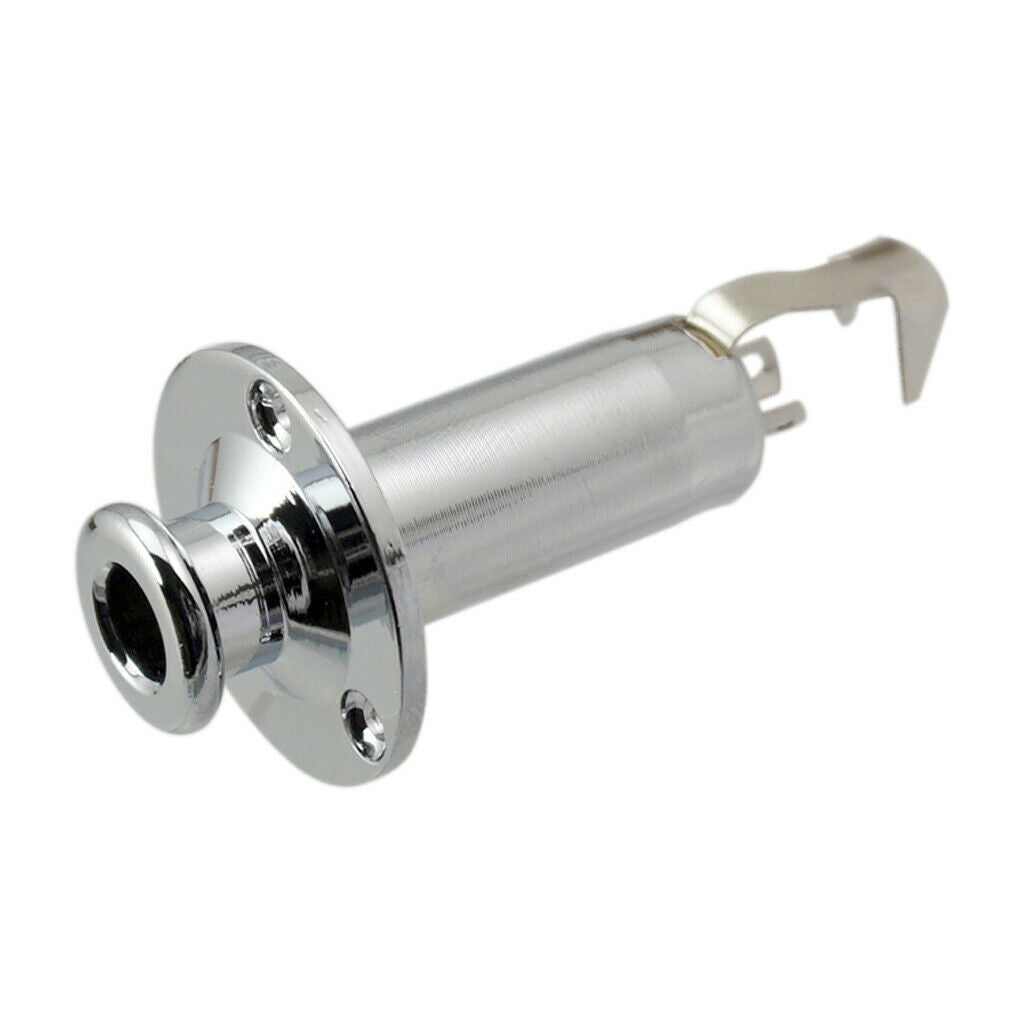 2 x 1/4" End Pin Output Input Jack Strap Lock Socket for Electric Guitar