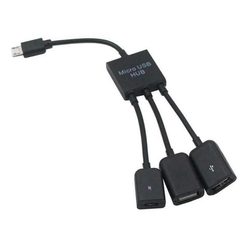 3 in 1 Fast USB Hub Cable Phone Charging Cord Multi Function 3 Ports Universal