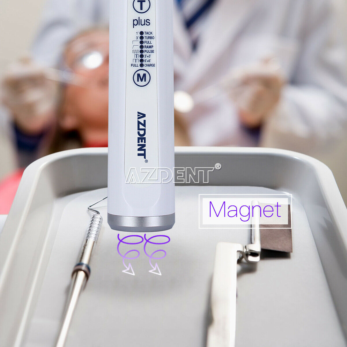 Dental Wireless LED Curing Light 1s to Cure High Power 2500 mw/cm² Plus105