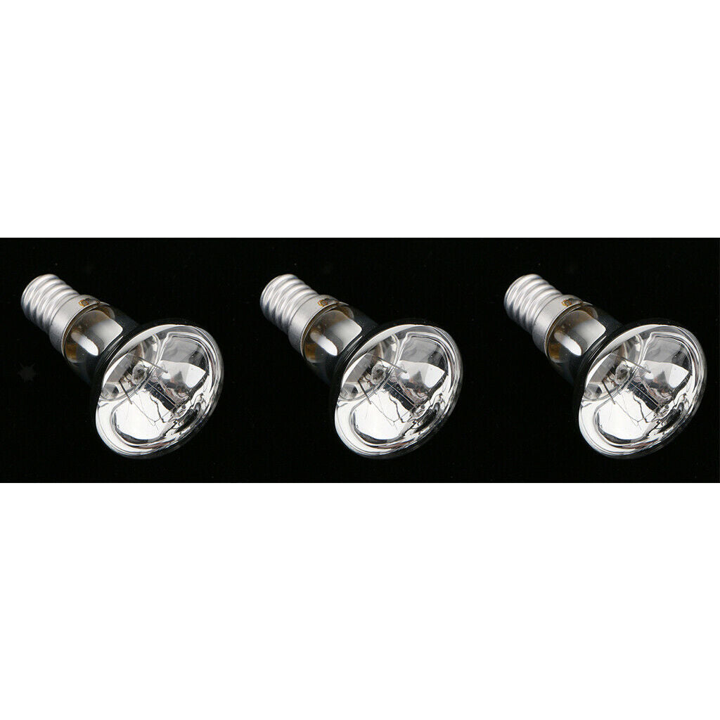 3 Pieces R39 Reflector Tungsten Filament Spotlight Bulb  Lamp SES E14 25W