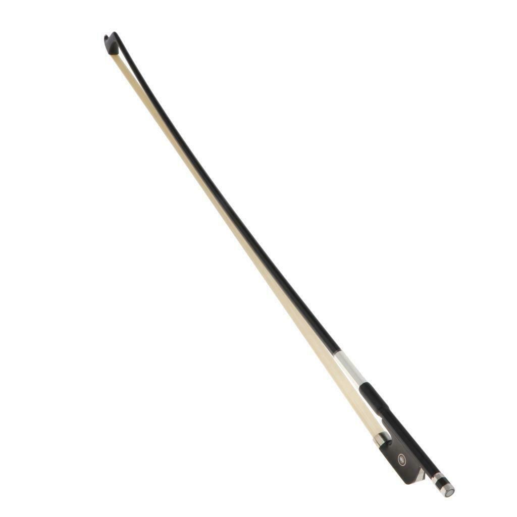 4/4 Size Cello Bow Natural Carbon Fiber Ponytail