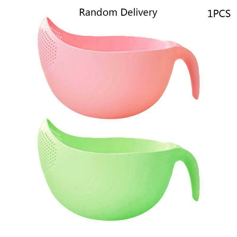 1pc Rice Washing Filter Strainer Basket Sieve Fruit Vegetable Bowl Drainer