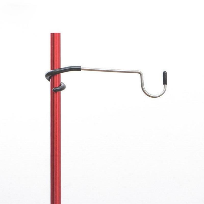 Tent Po-le Lamp Holder Hook Aluminum Alloy Camping Portable Wind Chimes Tool