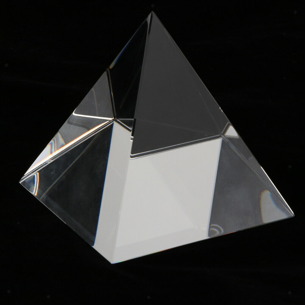 60mm Clear Crystal Pyramid Decorative Art Decor Photography Prop