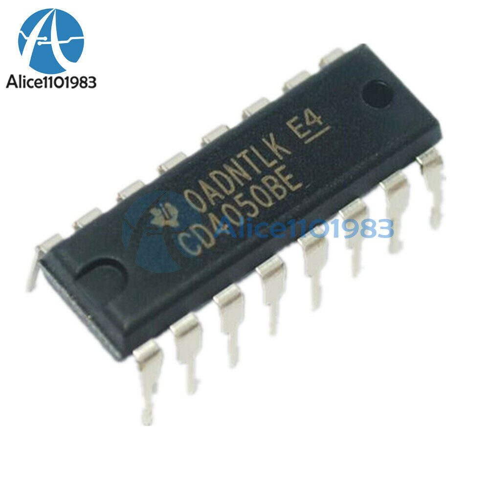 5PCS CD4050BE DIP-16 CD4050 TI HEX NON-INVERTING BUFFER/CONVERTEÌ´R