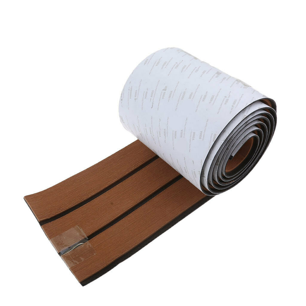 2pcs Boat Flooring Sheet EVA Faux Teak Decking Sheet Marine Yacht Boat Tape