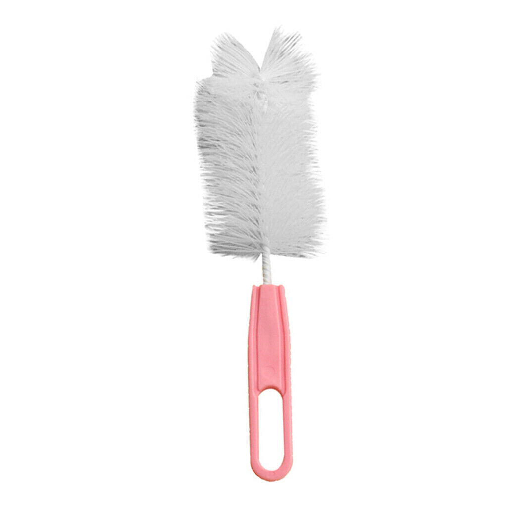 Baby Child Nylon Wire Milk Bottle Glass Brush Cleaner With Handle Accessory