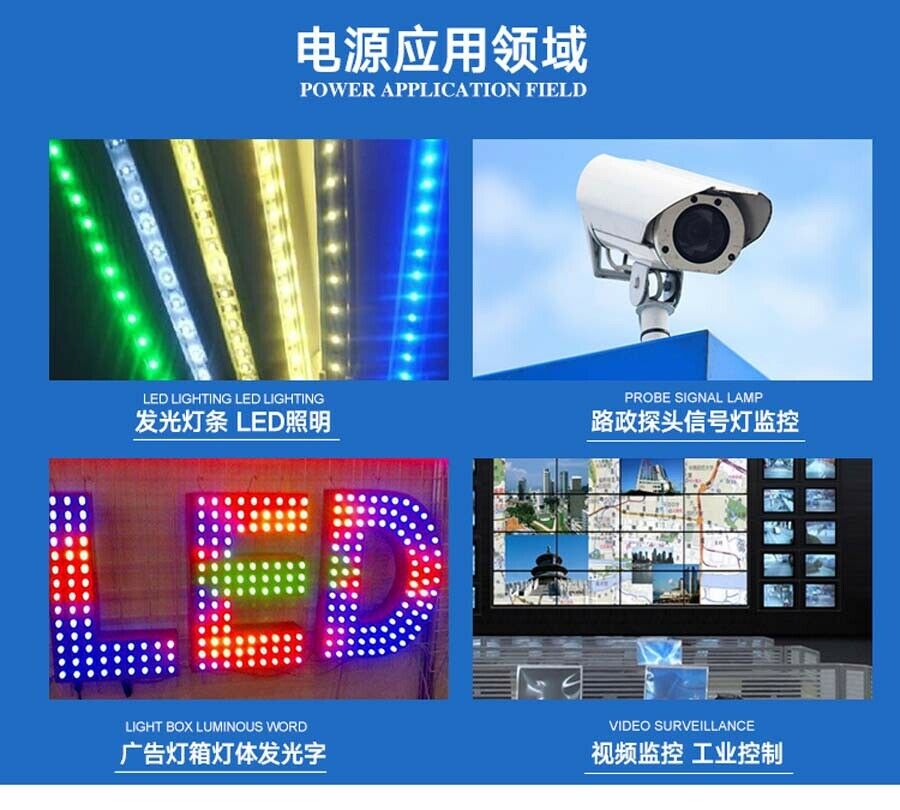 5V 8A 40W DC Regulated Switching Power Supply Transformer Driver LED Strip CCTV