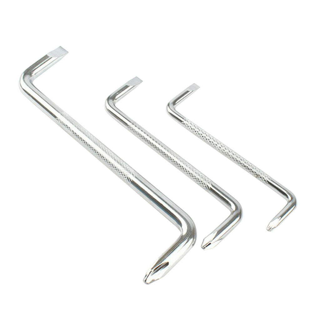 3pcs Steel Short Shank Z-type Offset Screwdriver Set Repair Tools Fits for Car,
