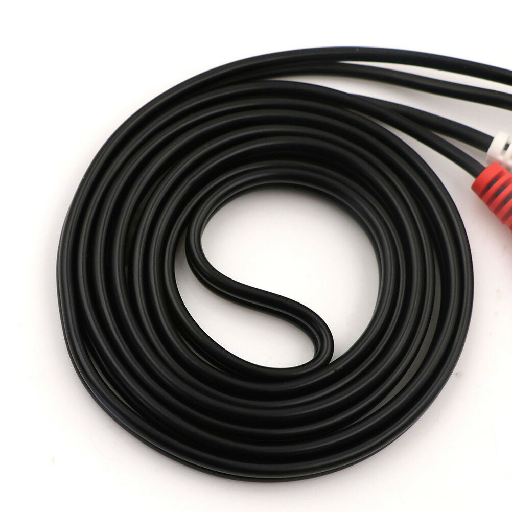 Dual RCA 2RCA Phono Plug Male to Male Audio Cable Lead Connector 1.5M^.l8