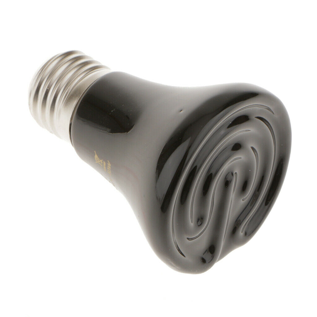50W Reptile Terrarium Infrared Heat Emitter Basking Spot Light Bulb Dia.60mm