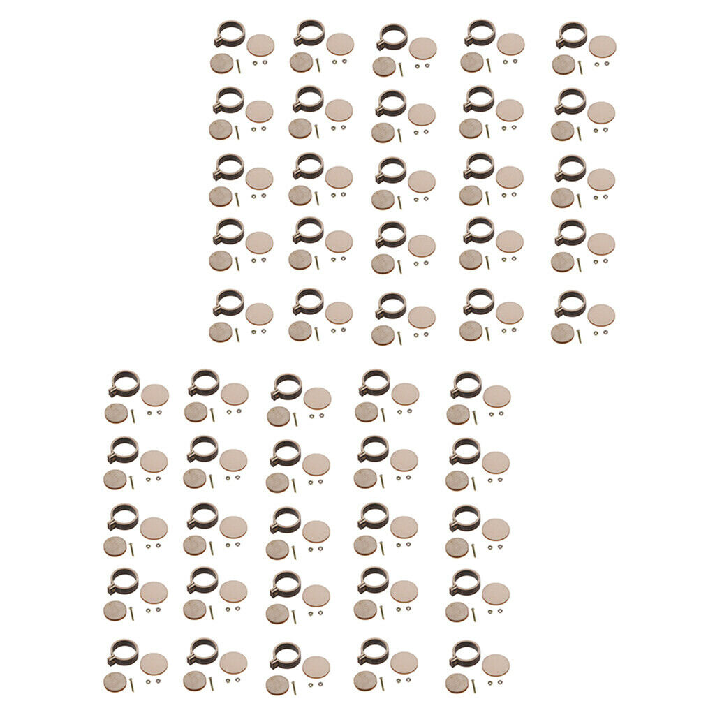 50Pcs Mini Wooden Embroidery Hoop Cross Stitch Hoop for Jewelry Making 20mm