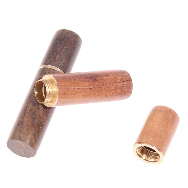 2Pcs Portable Toothpick Bucket Wood Toothpick Holder Bucket Mini Box Needle  SJ