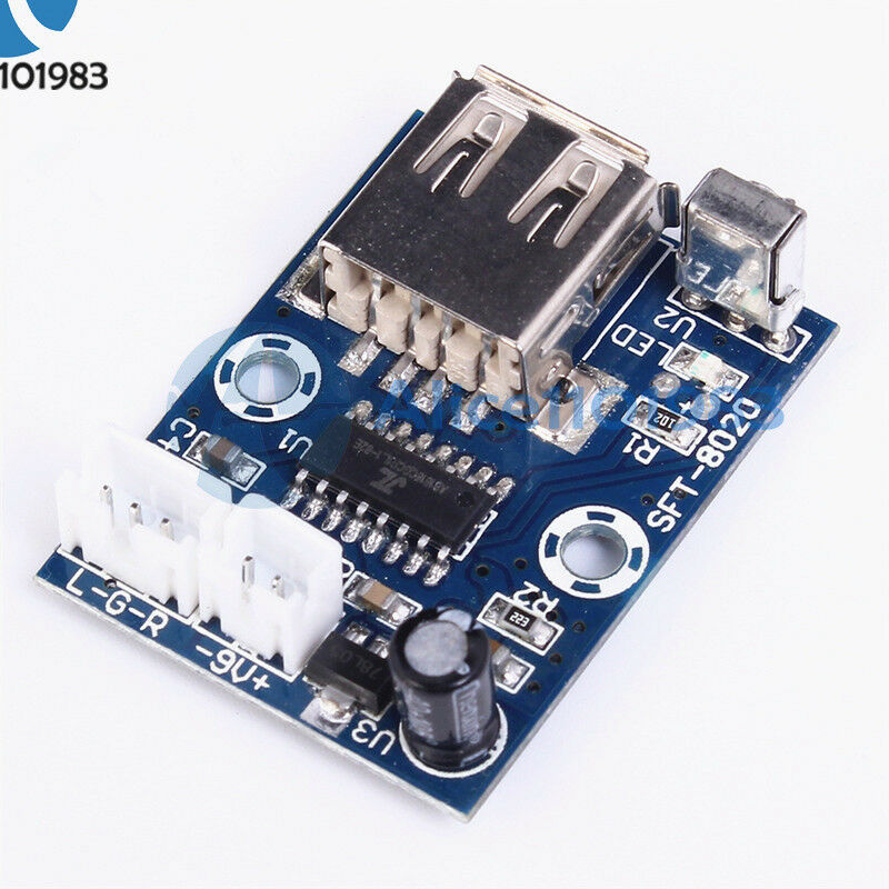 Mini WAV MP3 Decode Board Decoder Module 2-Channel Output 6-12V For Audio Player