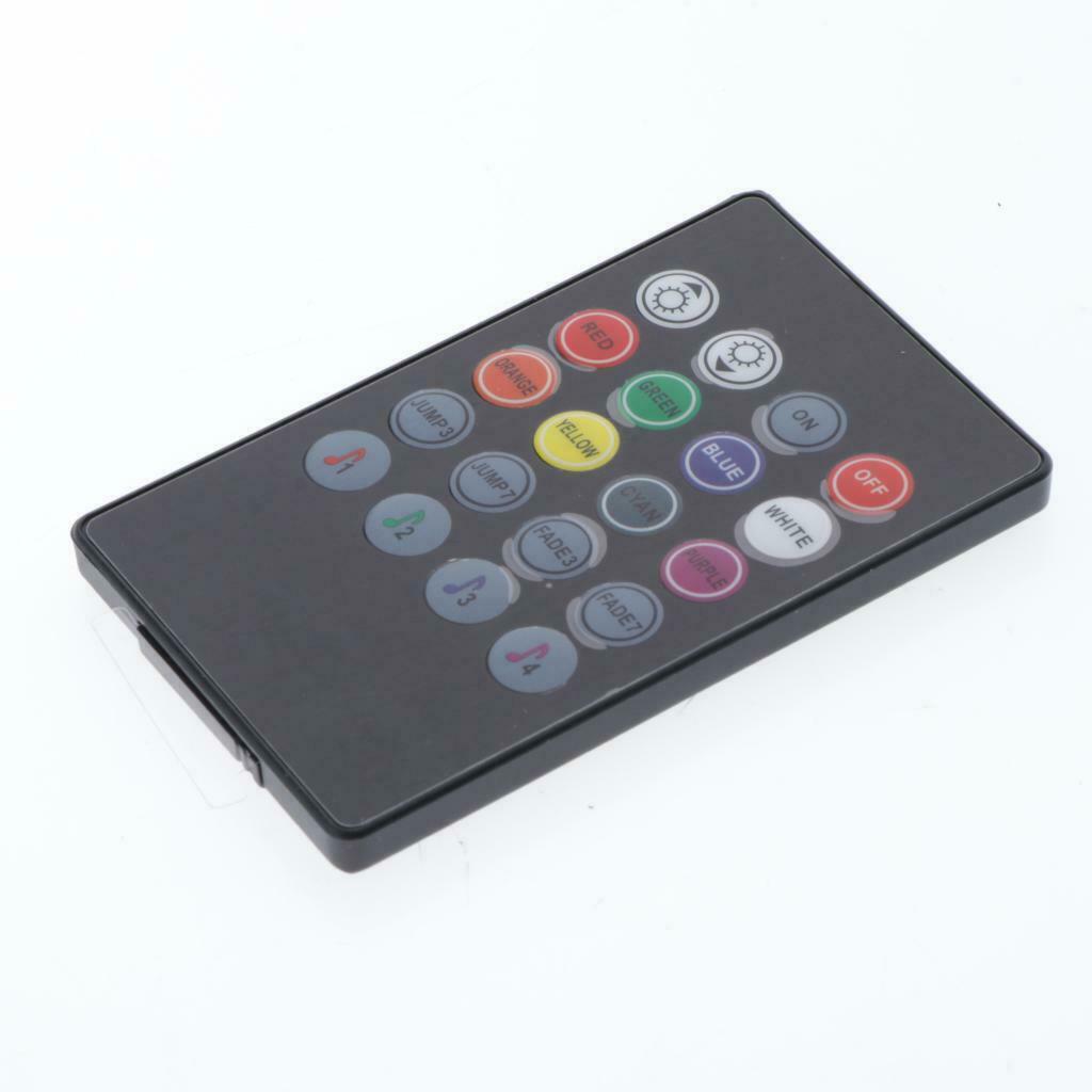 LED Car Auto Strip Light Lamps  Colorful Light 12 LED Voice Remote