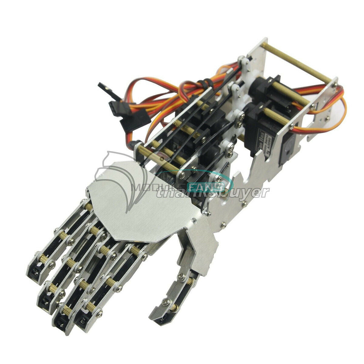 5DOF Humanoid 5 Fingers Manipulator Arm Right Hand + 5pcs Servos DIY for Robot