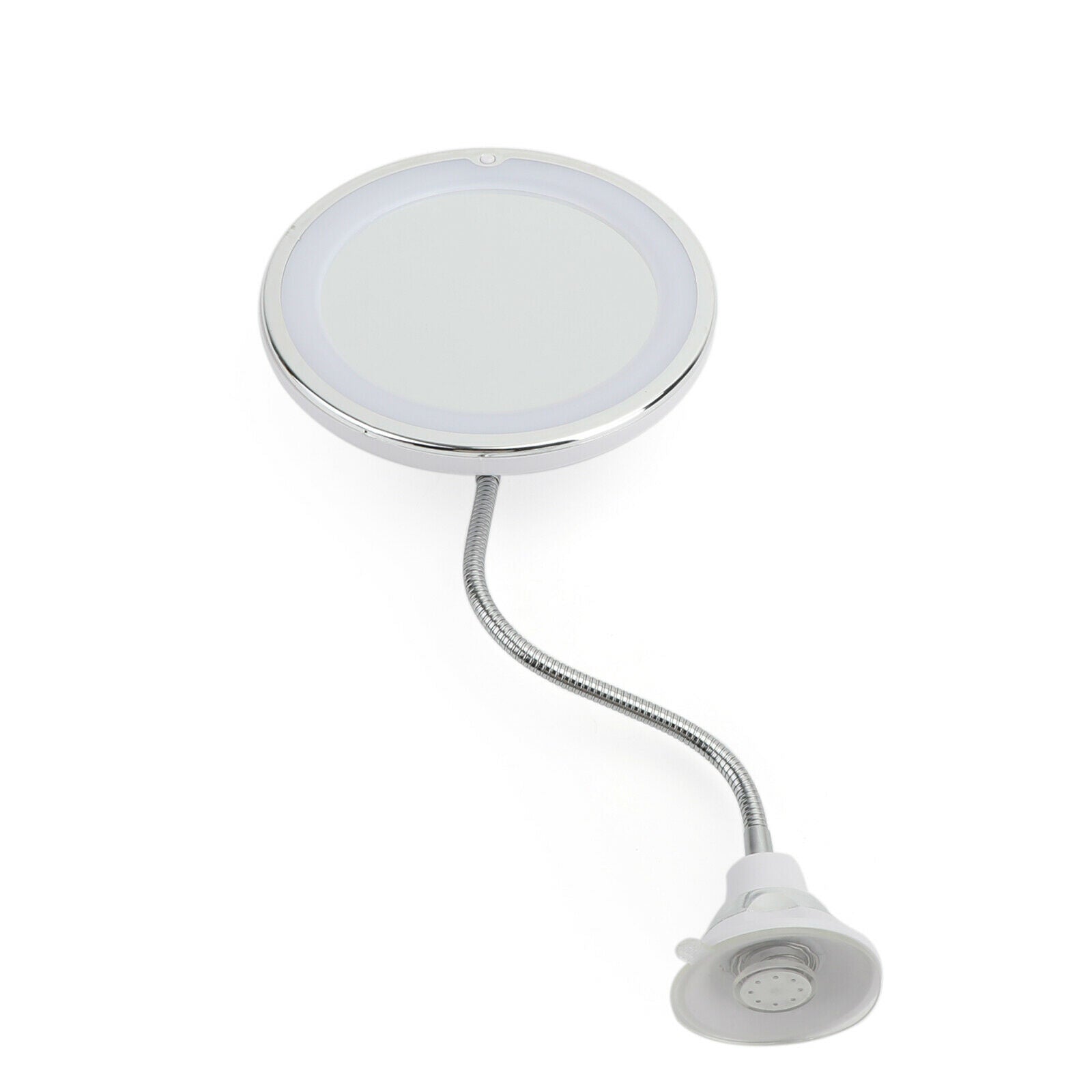 10X Flexible Gooseneck Makeup Mirror with LED Light Bathroom Suction Cup 7" CA
