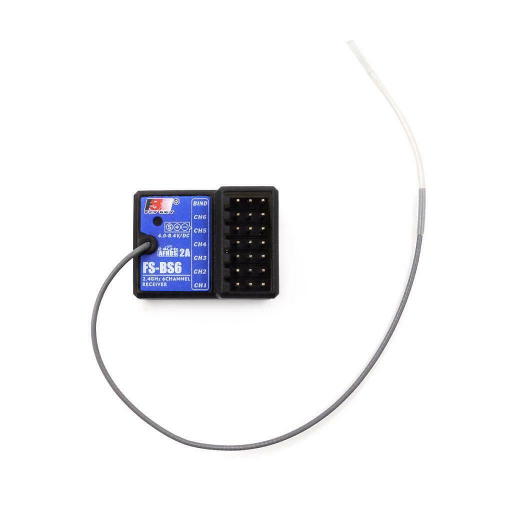 Flysky FS-BS6 2.4G 6CH RC Receiver Unit Built-in Gyro and Fail-Safe for FS-GT5