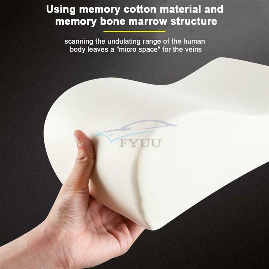 1PC PU Leather Black Car Memory Foam Central Armrest Box Cushion Storage Bag