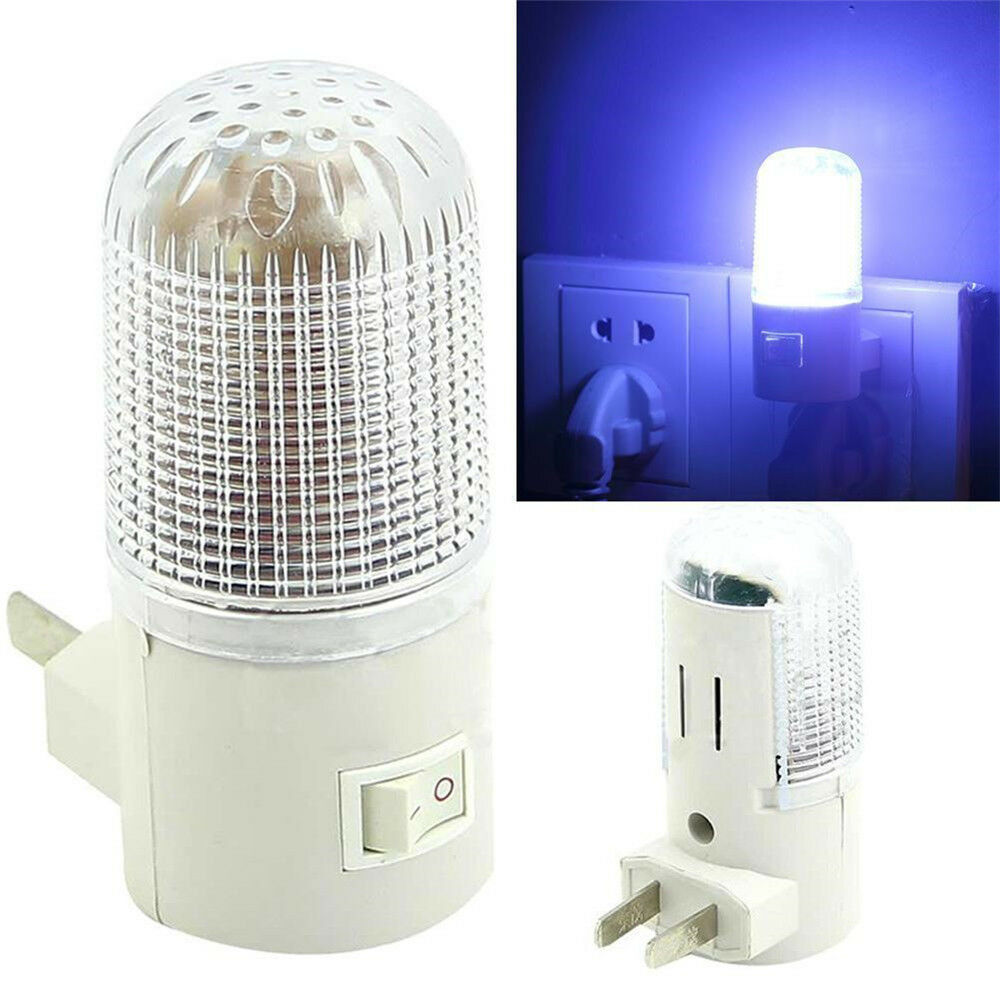 LED Night Light Bedside Lamp Wall Mounted US Plug 4LED Bedroom Lighting Bulb HOT