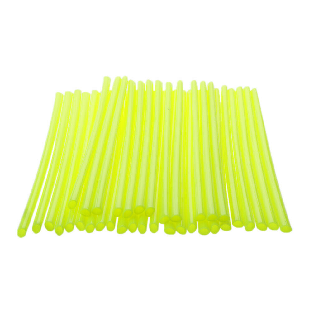 72xWheel Spoke Wraps Skins Coat Trim Cover Pipe Motorcycle Dirt Bike, Yellow