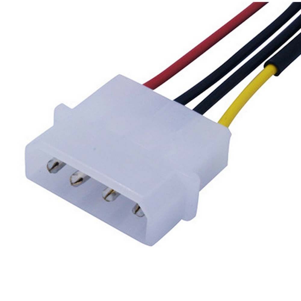 4-Pin Molex Computer PC Case Fan Speed Reducer Low Noise Extension cord Adaptor_