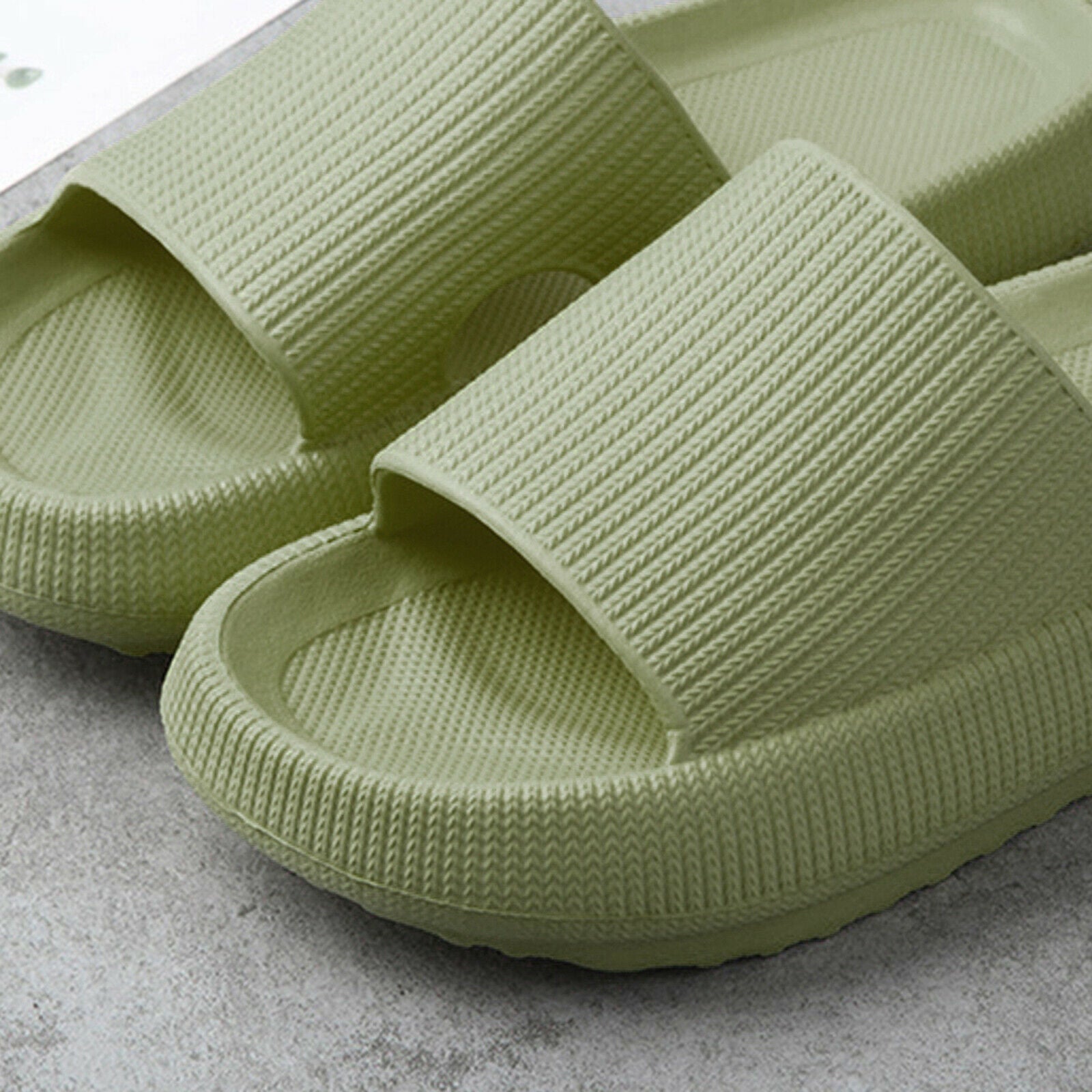 4Pcs Soft Unisex EVA Summer Fashion Slippers Non-slip House 38-39/40-41