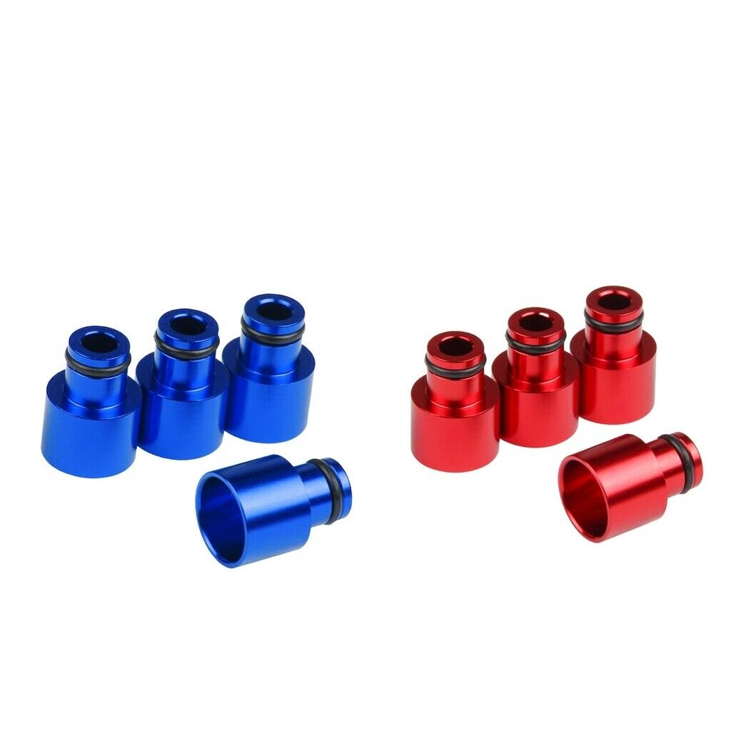 8x Fuel Injector Adapters for   RDX Injectors B16 B18 D16Z D16Y Blue Red