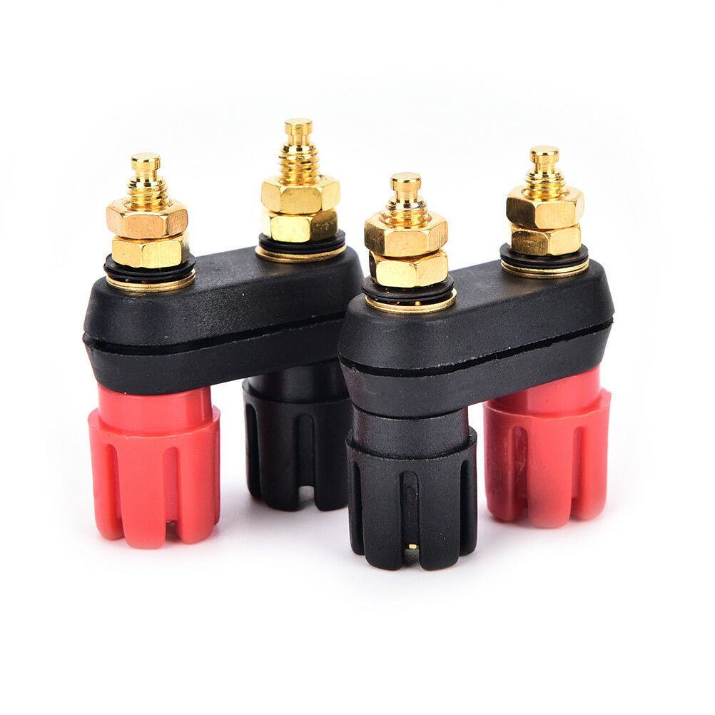 2pc banana plug binding post terminal connector socket dual female banana.l8