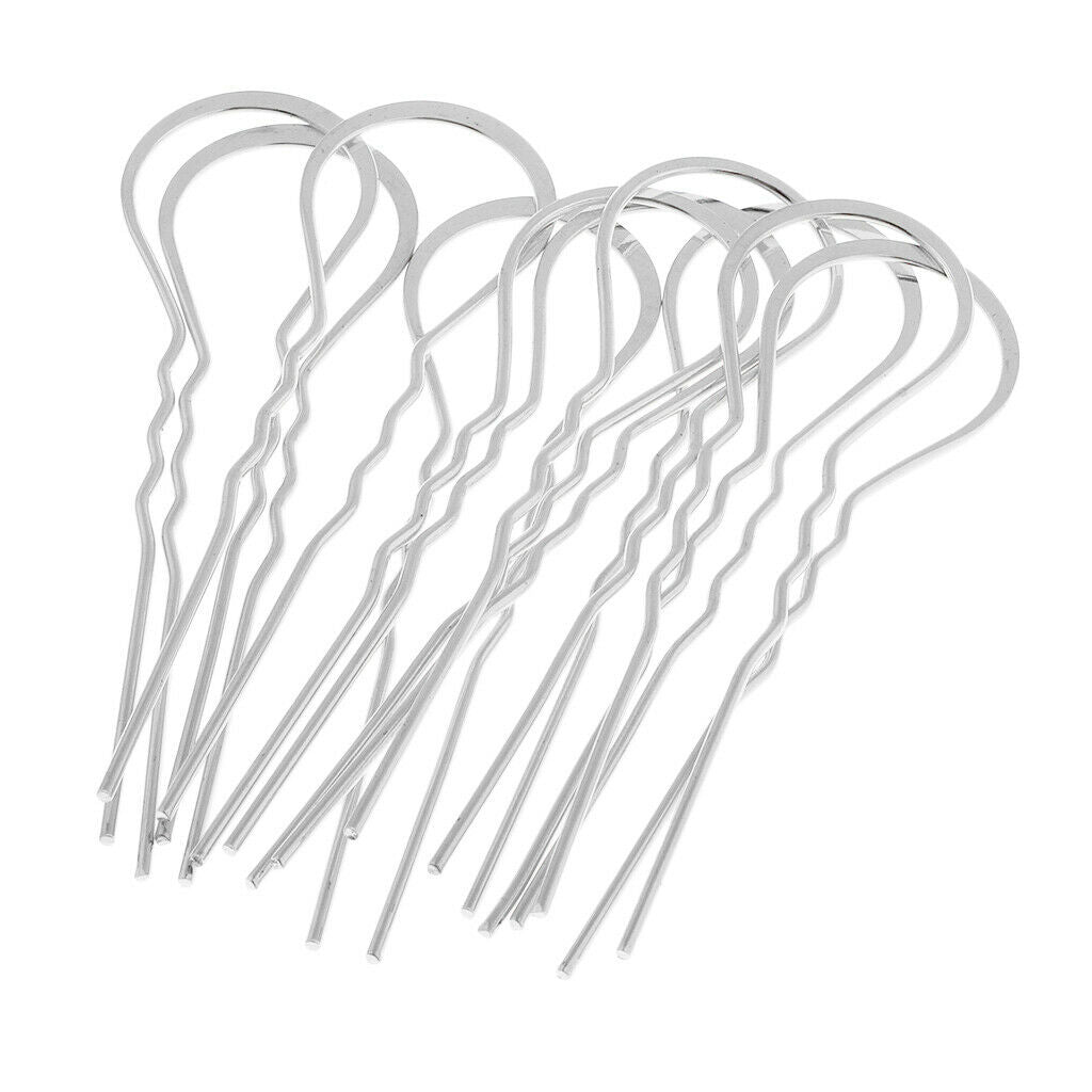 10Pcs U Shaped Hair Clips Hair Pins Hair Salon Tools Jewelry Making Findings