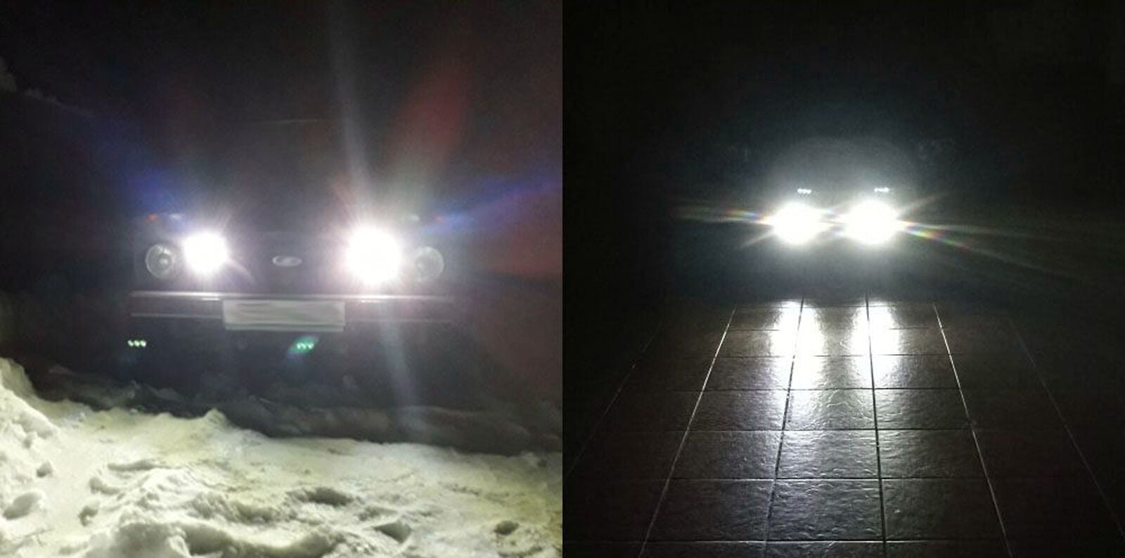 2x 3 LED White High Power Car DRL Daytime Running Light Fog Lamp Universal 12V