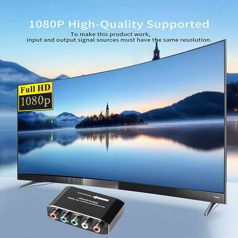 for VHS DVD PS2 Xbox Wii Component RGB RCA VGA to HDMI AV Converter Adapter Box