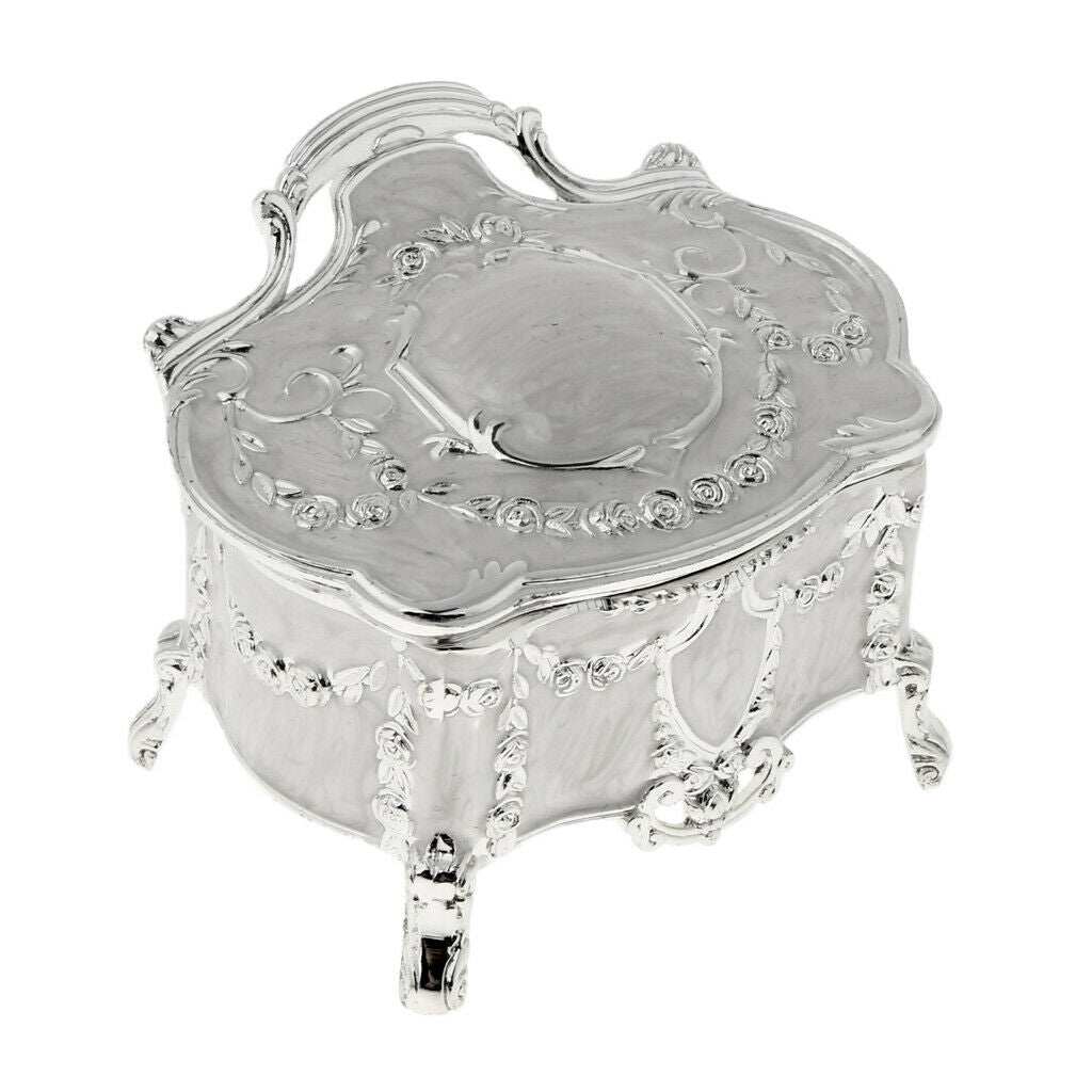 Princess Treasure Box Jewelry Box Princess Makeup Birthday M-9.1x6.7x7cm