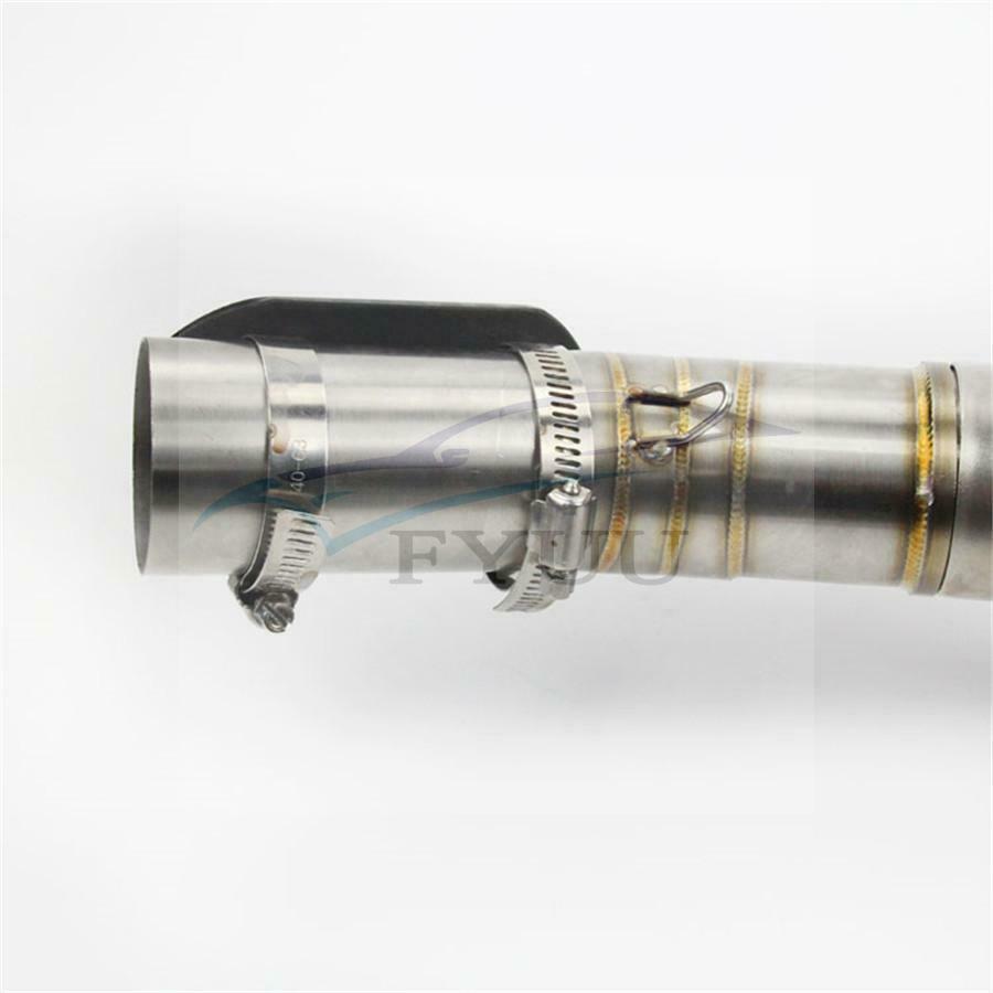Motorcycle Exhaust Middle Link Pipe Carbon Fiber Protector Heat Shield Cover