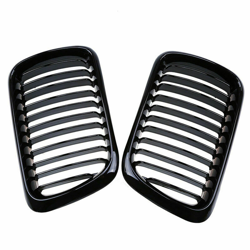 For BMW E36 3 Series E36 Sedan 1996â€“1998 Gloss Black Front Kidney Grilles Grill