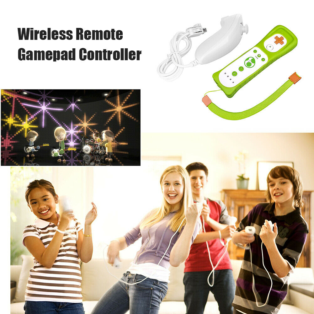 Remote Nunchuck Controller Built in Motion Plus Wireless For Nintendo Wii /Wii