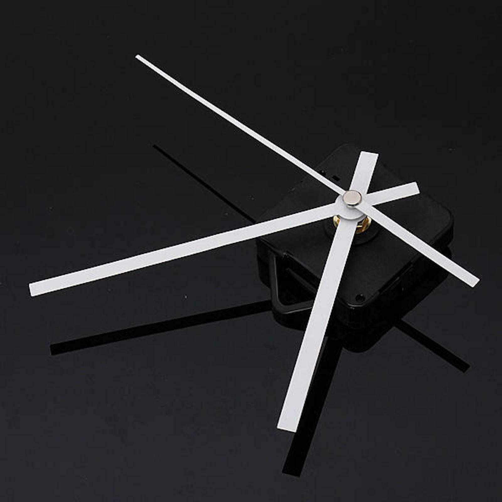 DIY Clock Quartz Mechanism Motor Movement Silent Long Hands Kit Battery Powered
