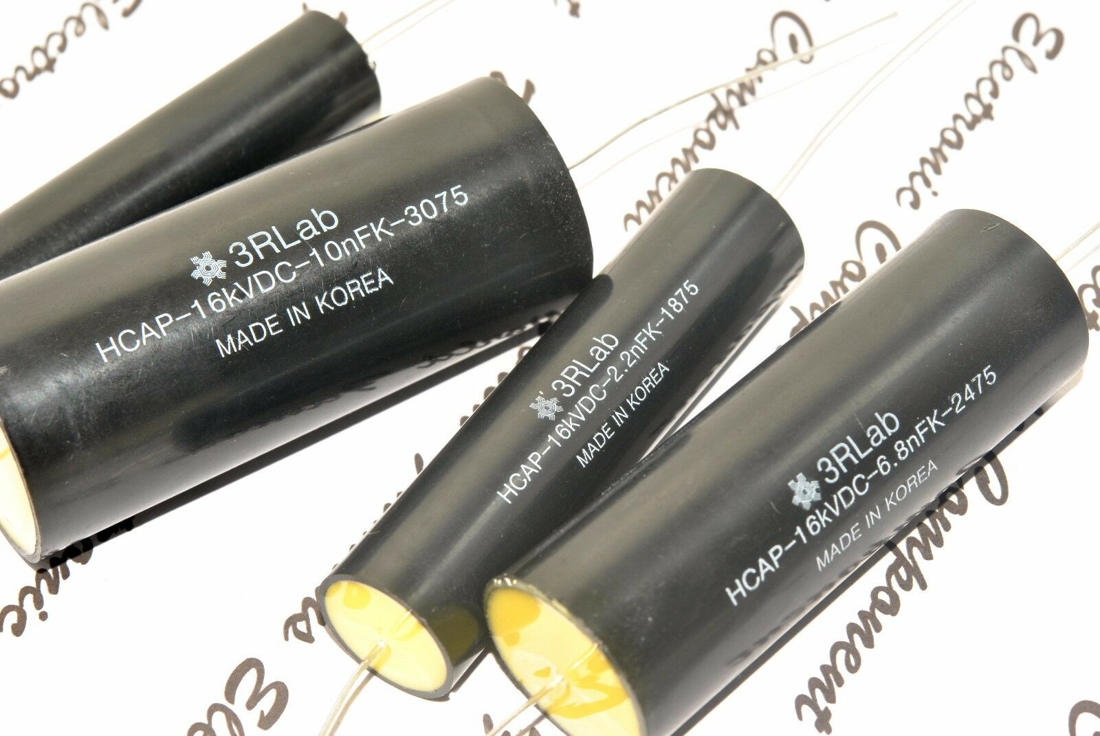 1pcs - 3RLab HCAP 6800p (6800pF 6,8nF) 16000V (16KV) 10% Axial Capacitor