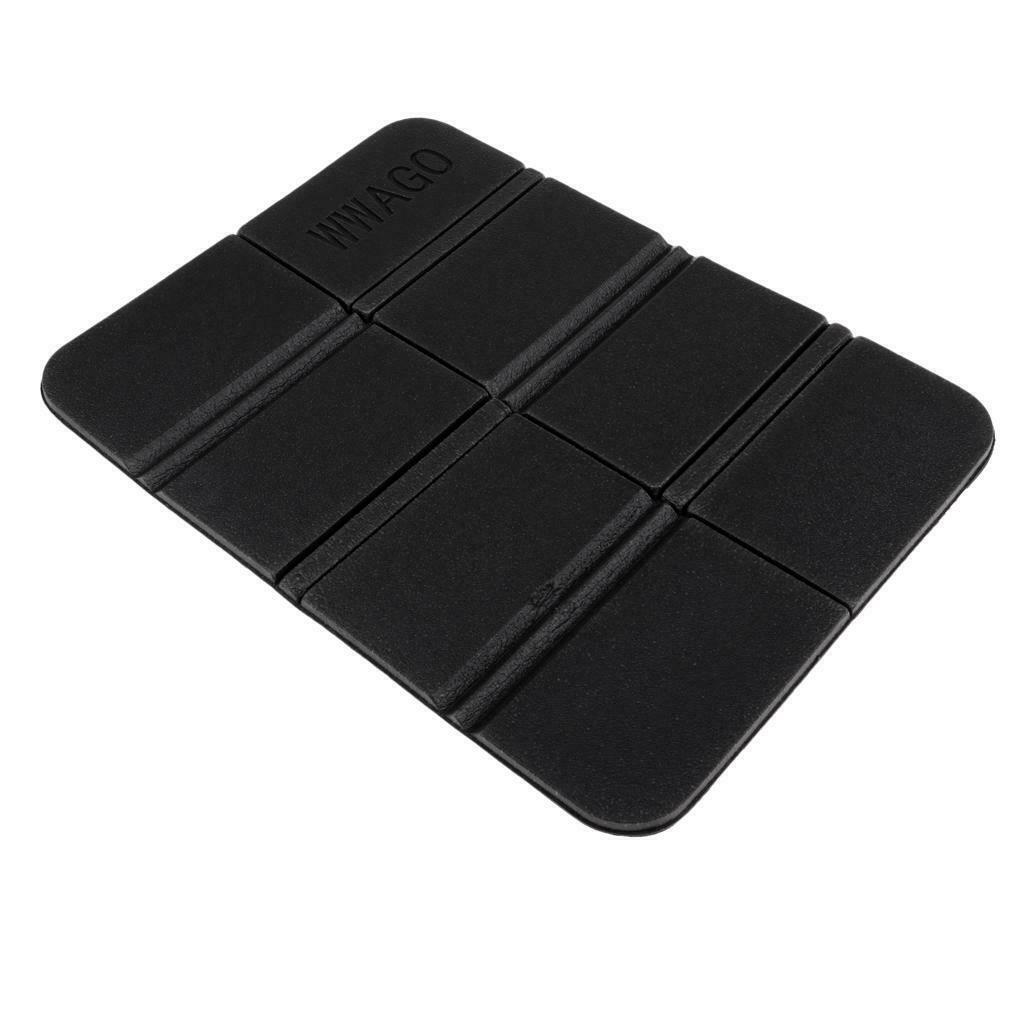 Prettyia Portable Foldable Seat Cushion XPE Foam Mat Camping Seat Pad Black