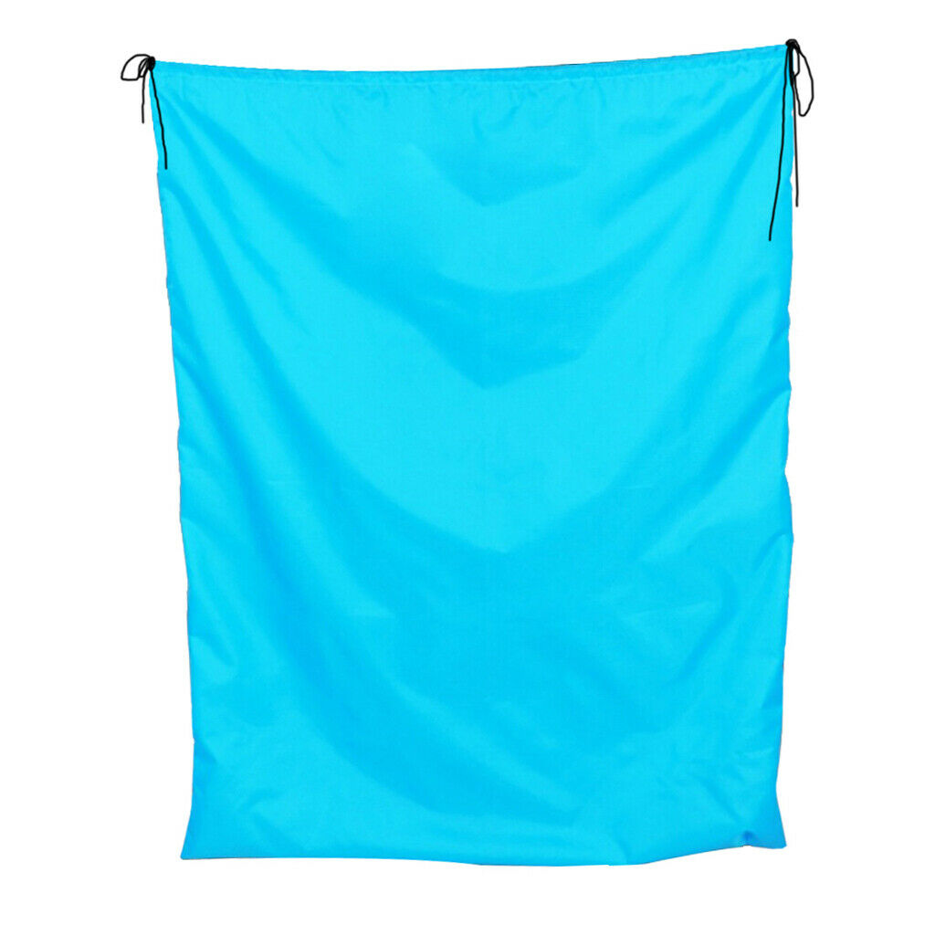 Large Capacity Bag Waterproof Drawstring Storage Pouch Sack Blue 50x70cm