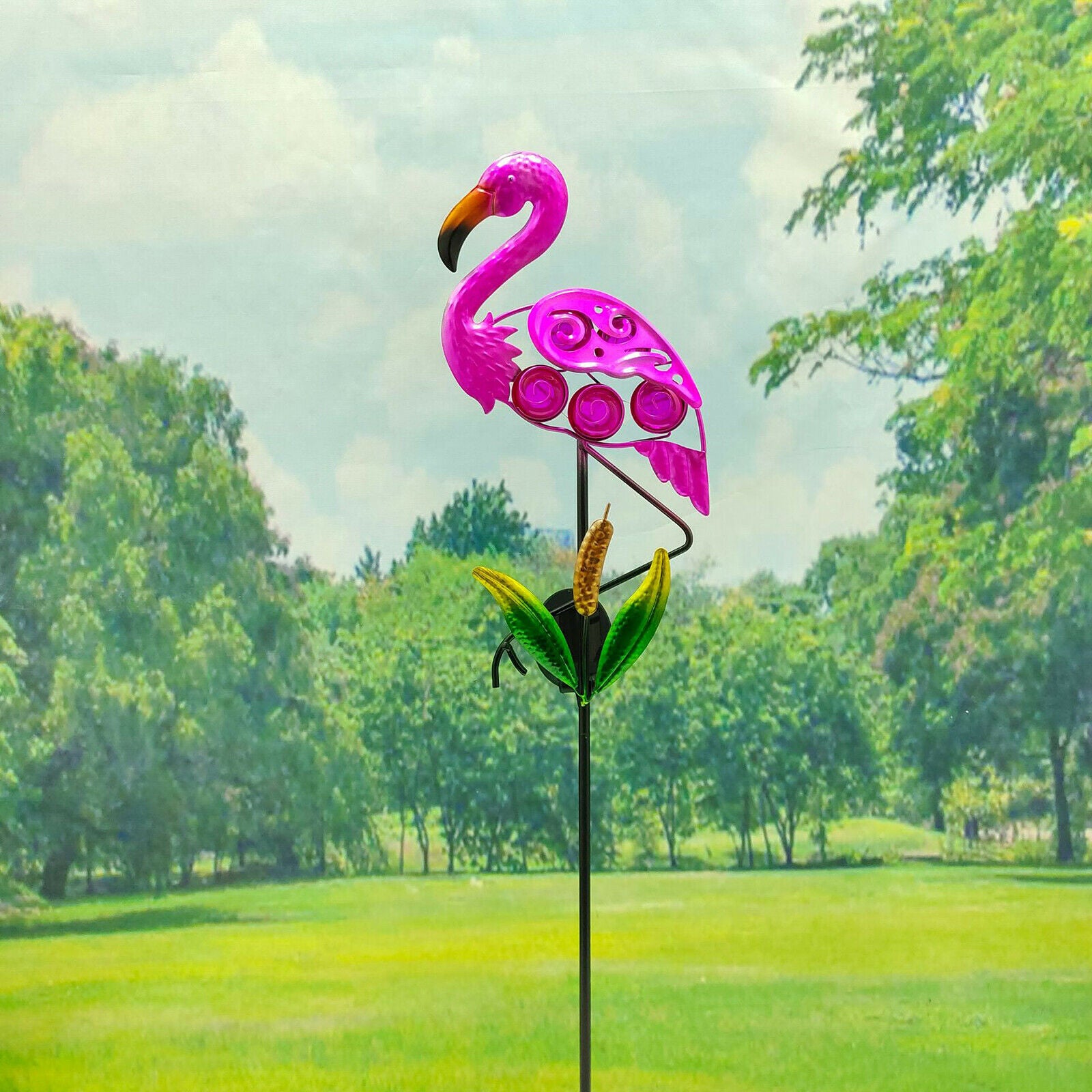 Solar Flamingo Lawn Lamps Light Waterproof Garden Stake Landscape Decor